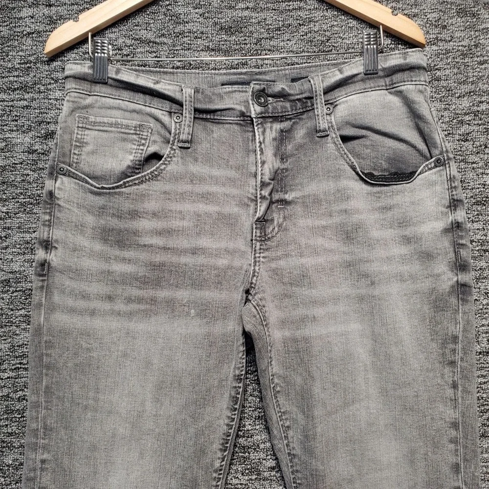 BKE Jake Straight Jeans Mens 32x32 Gray Denim Stretch Casual Essential